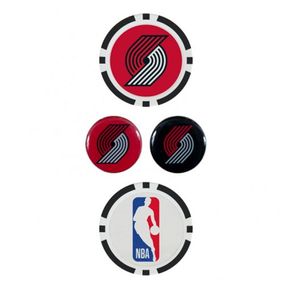 Team Effort NBA Ball Marker Set 2101624-Portland Trailblazers  Size 2 pk