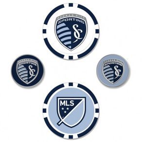 Team Effort MLS Ball Marker Set - 4PK 2101659-Sporting Kansas City