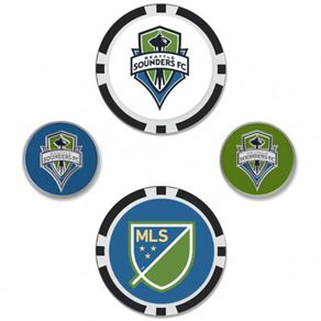 Team Effort MLS Ball Marker Set - 4PK 2101670-Seattle Sounders