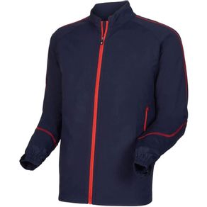 FootJoy Men\'s Sport Long Sleeve Windshirt 2103324-Navy/Red  Size lg, navy/red