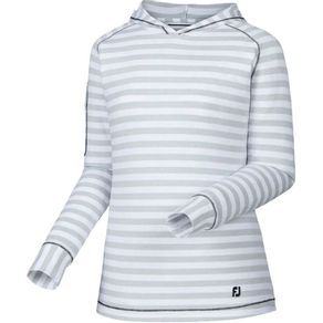 FootJoy Women\'s Melange Pullover Hoodie 2103544-White  Size xl, white