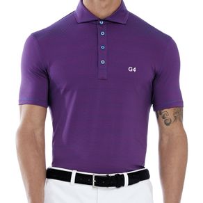 G/FORE Men\'s Feeder Stripe Polo 2104492-Scarlet/Azure  Size sm, scarlet/azure