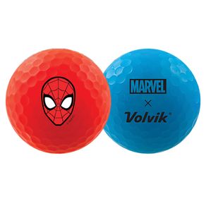 Volvik Vivid Marvel Spider-Man Edition Golf Balls -  Size 4 pack 2104962-Red/Blue  Size 4 pack, red/blue