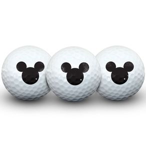 Disney 3-Ball Pack Golf Balls 2109546-Black/White  Size 3 pk, black/white