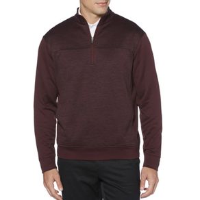 Ben Hogan Men\'s 1/4 Zip Waffle Pullover 2110786-Burgundy Wine Heather  Size sm, burgundy wine heather