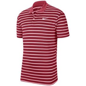 Nike Men\'s Dri-Fit Victory Striped Left Chest Polo 2112324-Sierra Red/Black/White  Size sm, sierra red/black/white