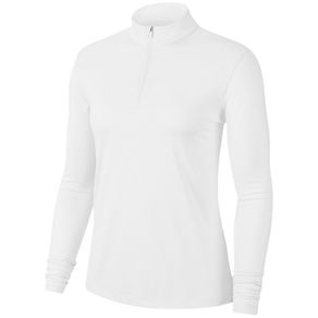 Nike Women\'s Dri-Fit UV Victory Long Sleeve 1/2 Zip Golf Top 2112483-White/White  Size xs, white/white