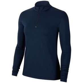 Nike Women\'s Dri-Fit UV Victory Long Sleeve 1/2 Zip Golf Top 2112492-Obsidian/Obsidian  Size lg, obsidian/obsidian