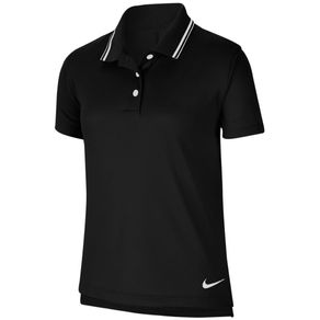 Nike Juniors\' Dri-FiT Girlsâ Victory Polo 2113237-Black/White  Size sm, black/white