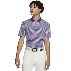 Nike Men\'s Dri-Fit Victory Striped Polo 2113643-Court Purple/White  Size sm, court purple/white