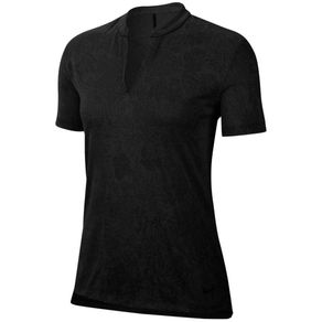 Nike Women\'s Breathe Golf Polo 2113850-Black/Black  Size lg, black/black