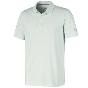 Puma Men\'s Cloudspun Caddie Stripe Polo 2116182-Mist Green Heather  Size md, mist green heather