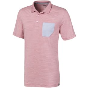 Puma Men\'s Cloudspun Champions Polo 2116453-Rapture Rose  Size lg, rapture rose