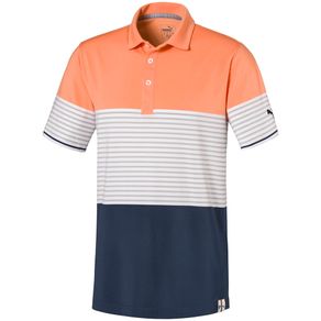 Puma Men\'s Cloudspun Taylor Polo 2116671-Cantaloupe  Size 2xl, cantaloupe