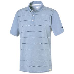 Puma Men\'s Fusion Dot Polo 2116828-Blue Bell  Size lg, blue bell