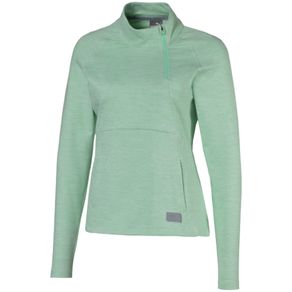 Puma Women\'s Warm Up 1/4 Zip Pullover 2117531-Green Glimmer Heather  Size 2xl, green glimmer heather