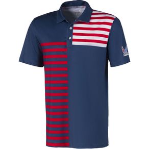 Puma Men\'s Volition Liberty Polo 2118466-Dark Denim  Size sm, dark denim