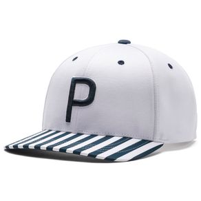 Puma P 110 Pars Snapback Hat 2118612-Bright White  Size one size fits most, bright white