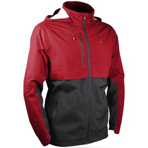 Sun Mountain Men\'s Stratus Full Zip Jacket 2118911-Red/Steel  Size lg, red/steel