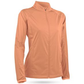 Sun Mountain Women\'s Zephyr LT Full Zip Jacket 2119254-Apricot  Size xs, apricot