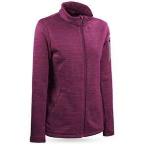 Sun Mountain Women\'s Glacier Full Zip Fleece Jacket 2119273-Berry Heather  Size sm, berry heather