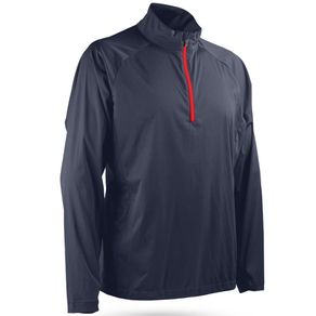 Sun Mountain Men\'s Zephyr LT  1/4 Zip Pullover 2119450-Navy/Red  Size lg, navy/red