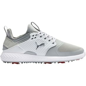 Puma Men\'s Ignite PWRADAPT Caged Golf Shoes 2119792-Gray Violet/Puma Silver/Puma White  Size 10 M, gray violet/puma silver/puma white