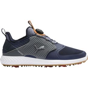 Puma Men\'s Ignite PWRADAPT Caged Disc Golf Shoes 211 Size 9 Size 926-Peacoat/Puma Silver/Quiet Shade  Size 9 M, peacoat/puma silver/quiet shade