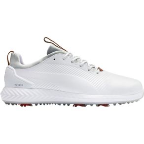 Puma Men\'s Ignite PWRADAPT Leather 2.0 Golf Shoes 21200 Size 92-Puma White/Puma White  Size 9 M, puma white/puma white