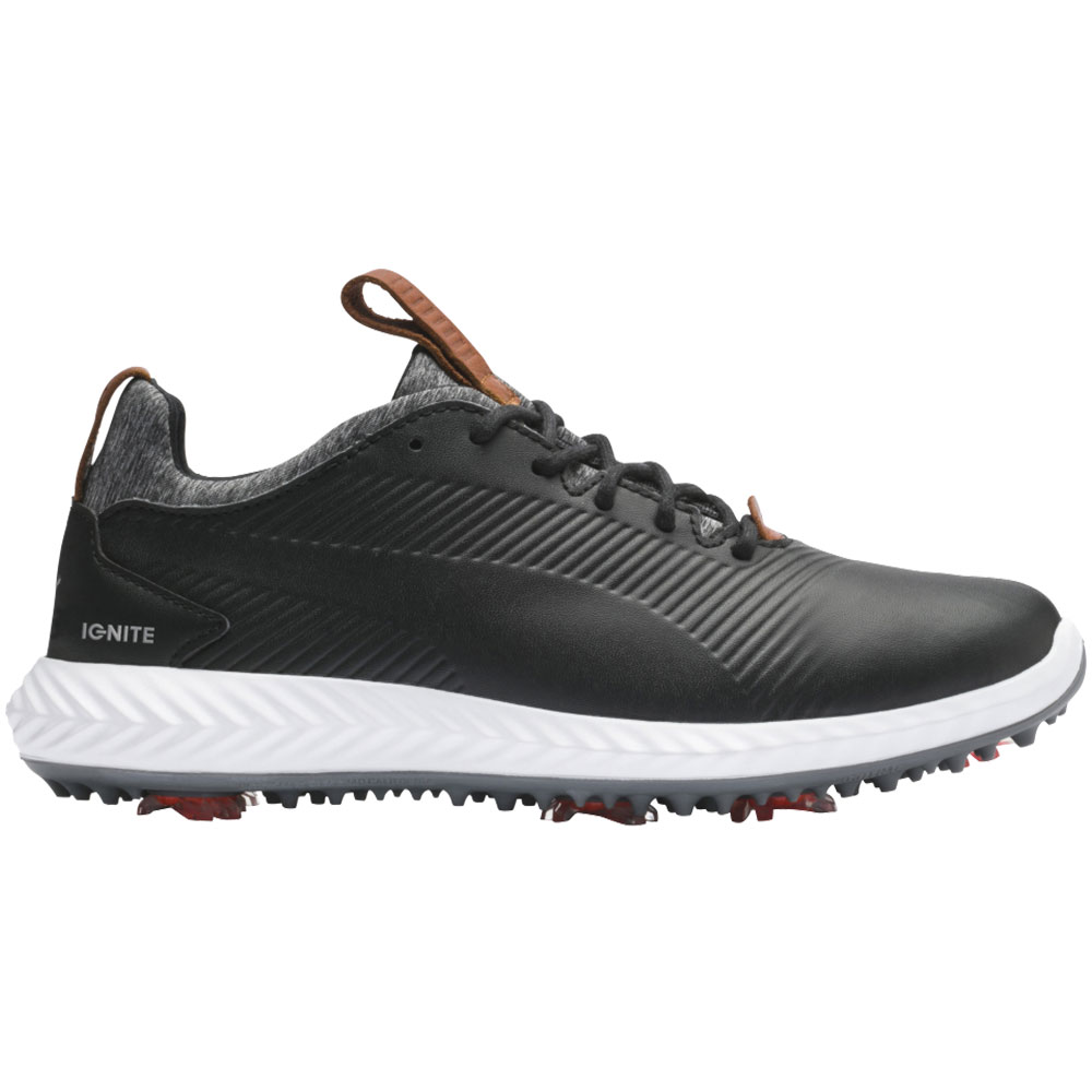 Puma Juniors\' Ignite PWRADAPT 2.0 Golf Shoes  Size 7, Puma Black/Puma Black