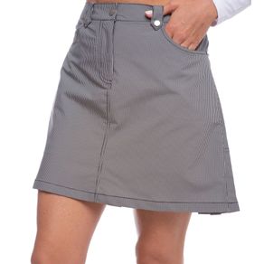 Ibkul Women\'s Gingham Check Skort 2 Size 120706-BLACK/WHITE  Size 12, black/white