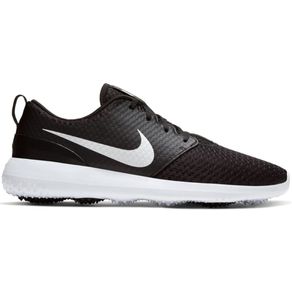 Nike Men\'s Roshe G Spikeless Golf Shoe 2121779-Black/Metallic White  Size 7.5 M, black/metallic white