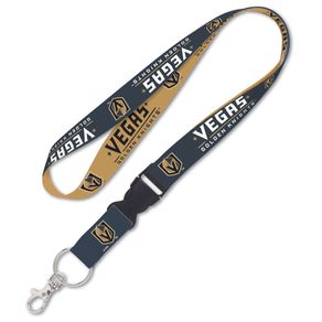 Team Effort Vegas Golden Knights Lanyard with Buckle 2122123-Vegas Golden Knights