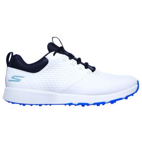 Skechers Men\'s Go Golf Elite V.4 Spikeless Golf Shoes 2122741-White/Navy  Size 10.5 M, white/navy