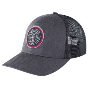 TravisMathew Men\'s The Patch Hat 2123481-Heather Gray Pinstripe  Size one size fits most, heather gray pinstripe