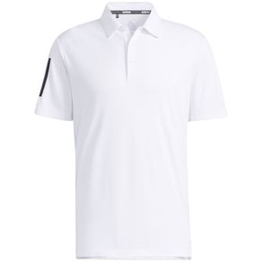 adidas Men\'s 3-Stripe Basic Polo 2124448-White/Black  Size md, white/black