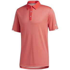 adidas Men\'s HEAT.RDY Base Polo 2124497-Real Coral Melange  Size md, real coral melange