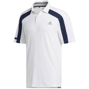 adidas Men\'s Sport HEAT.RDY Polo 2124761-White  Size sm, white