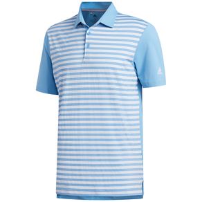 adidas Men\'s Ultimate365 Stripe Polo 2125013-Light Blue/Sky Tint  Size xl, light blue/sky tint