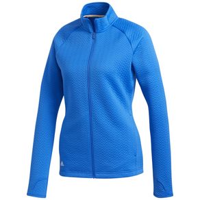 adidas Women\'s Textured Layer Jacket 2126675-Glory Blue  Size md, glory blue