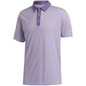 adidas Men\'s HEAT.RDY Striped Polo 2126866-Tech Purple/Purple Tint  Size sm, tech purple/purple tint