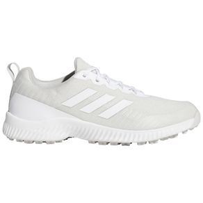 adidas Women\'s Response Bounce 2.0 SL Spikeless Golf Shoes 2127661-White/Gray/Silver Metallic  Size 5 M, white/gray/silver metallic