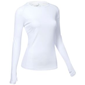 Zero Restriction Women\'s Rachel Long Sleeve T-Shirt 2135431-White  Size sm, white