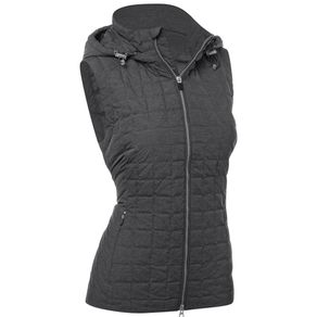 Zero Restriction Women\'s Lizzie Full Zip Down Vest 2135661-Black  Size lg, black