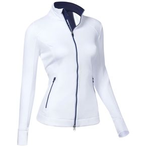 Zero Restriction Women\'s Mikaela Full Zip 2135731-White/Storm  Size lg, white/storm