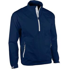 Zero Restriction Men\'s Power Torque 1/4 Zip Pullover 2135797-Navy/Metallic Silver  Size 2xl, navy/metallic silver