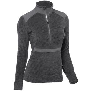 Zero Restriction Women\'s Tilly 1/2 Zip Sweaters 2135985-Carbon  Size lg, carbon