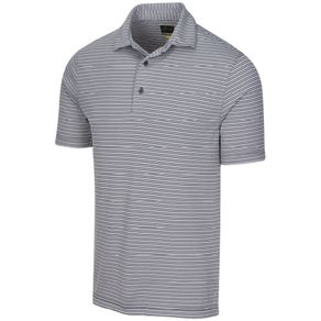 Greg Norman Men\'s Protek Oxford Stripe Polo 2137105-Navy  Size sm, navy