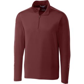 Cutter & Buck Men\'s Pennant Sport 1/2-Zip Pullover 2138683-Bordeaux  Size sm, bordeaux