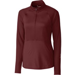 Cutter & Buck Women\'s Pennant Sport 1/2-Zip Pullover 2138732-Bordeaux  Size xs, bordeaux